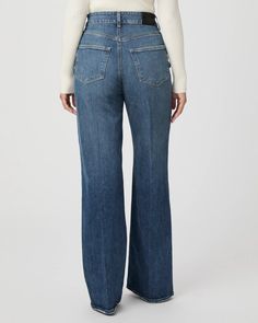 Flaunt Denim // Ambition Wide Leg Jean - Mix Tape - PAIGE Curvy Body Types, Men Store, My Shopping List, Types Of Women, Paige Jeans, Denim Collection, Comfortable Tops, Denim Shoes, Slim Waist