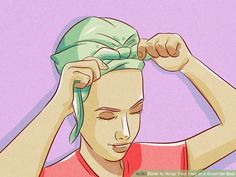 3 Ways to Wrap Your Hair in a Scarf for Bed - wikiHow Tying A Silk Scarf For Sleep, Bedtime Head Scarf, Sleeping Scarf Hair, Silk Headscarf For Bed, Night Scarf Hair, How To Use A Head Wrap, How To Wrap Hair In Satin Scarf, How To Wrap Silk Head Scarf Sleep, Silk Scarf Sleep Hair