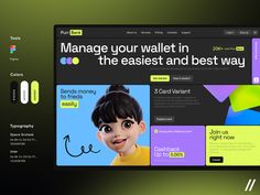 a computer screen with the word manage your wallet in the easyest and best way