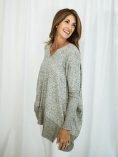 Our best selling oversized-oh-so-soft brushed jersey tunic as seen on @fashionablykay, @lynzyandco, @lizmariegalvan, @cottonstem and @letteredcottage. Get it before it's gone!  Oversized fit, consider sizing down Features raw hems Ribbed bottom Made in the USA Katy (first model) is 5'8" and wearing a Small 77% Rayon, 1 Boho Dress Short, Let Your Hair Down, Fall Capsule Wardrobe, Perfect Wardrobe, Charcoal Black, Girl Sweatshirts, Bohemian Clothes, Fall Style, Charcoal Color