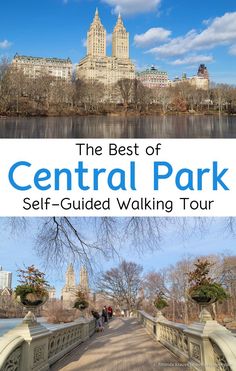 the central park with text overlaying it