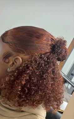 Natural Hair Bun Styles, Honey Brown Hair, Edges Hair, Ginger Hair Color, Quick Braided Hairstyles, Dyed Natural Hair, Hair Twist Styles