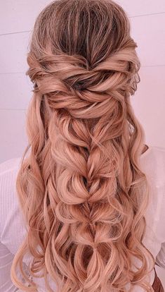 Weddi G Hair Half Up Half Down, Fake Braid Half Up Half Down, Half Up Half Down Hairstyles Braid, Edgy Wedding Hair Half Up, Maid Of Honor Hairstyles For Long Hair Half Up, Half Up Half Down Wedding Hair Braids, Winter Formal Hairstyles Half Up, Half Up Half Down Maid Of Honor Hair, Prom Hairstyles For Long Hair Half Up Elegant