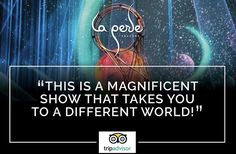 an advertisement with the words, this is a magnificent show that takes you to a different world