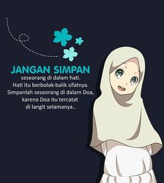 an image of a woman with hijab on her head and the words jangan siman