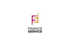 the logo for finance service, which is designed to look like an abstract letter f