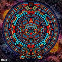 a colorful circular design on a black background with the words,'i am not sure what