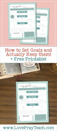 the free printable goal sheet for kids to use on their homeschool projects