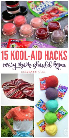 the top five kool - aid hacks for every mom's struggle from one crazy house