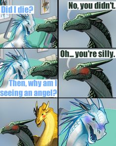 two different pictures with one dragon and the other an angel