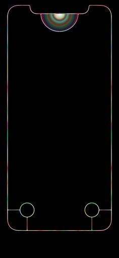 an image of a black background with circles and lines on the bottom half of it