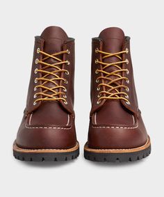 *Please note that we are only able to ship Red Wing within the United States* The Roughneck stands out as a rugged 6-inch moc with Vibram®'s original lug outsoles for aggressive, all-season traction. True to its name, the Roughneck stands up to heavy wear and lasts for years. The Roughneck was born from a boot first m Rugged Work Boots With Vibram Sole And Moc Toe, Outdoor Work Boots With Vibram Sole And Moc Toe, Rugged Waterproof Boots With Moc Toe And Rubber Sole, Rugged Combat Boots With Vibram Sole And Moc Toe, Outdoor Combat Boots With Moc Toe And Vibram Sole, Outdoor Combat Boots With Vibram Sole And Moc Toe, Outdoor Moc Toe Combat Boots With Vibram Sole, Moc Toe Combat Boots With Vibram Sole For Outdoor, Goodyear Welt Moc Toe Lace-up Boots For Outdoor Work