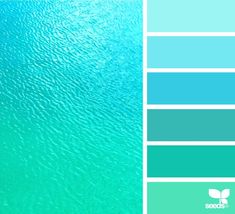 the water is blue and green in color