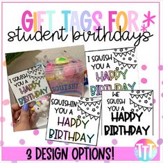 the birthday card has been designed for students