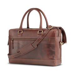 Business Travel Bag With Leather Lining, Satchel Shape, Classic Office Travel Bag With Leather Handles, Formal Leather Satchel Weekender Bag, Leather Business Travel Bag With Luggage Sleeve, Classic Leather Briefcase For Travel, Classic Business Travel Bag With Leather Handles, Business Travel Bag With Luggage Sleeve In Leather, Classic Laptop Bag With Leather Handles For Business Trips, Classic Leather Laptop Bag For Travel