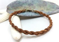 Leather Braided Bracelet Unisex Bracelet Leather Anklet - Etsy Leather Anklets, Necklace Minimalist Jewelry, Foot Bracelet, Bracelet Leather, Braided Leather Bracelet, Braided Bracelet, Unisex Bracelets, Necklace Minimalist, Leather Cuffs Bracelet