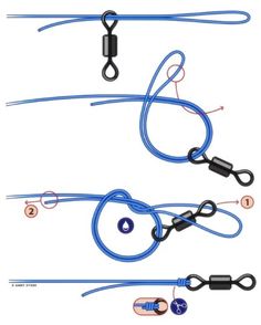 three different types of lanyard straps with hooks