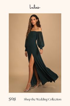 Dark Green Gown, Long Sleeve Wedding Guest Dresses, Spectacular Dress, Winter Gowns, Dark Green Bridesmaid Dress, Green Wedding Dresses, Green Long Sleeve Dress, Long Green Dress, Cowgirl Dresses