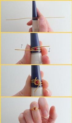 instructions for how to make an ornament ring