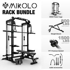 an image of a power rack with instructions