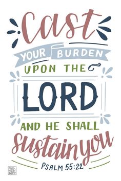 the bible verse with hand lettering