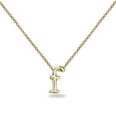 Wear this stylish slide pendant necklace to enhance your daytime and evening attire. This stunning initial necklace features a polished alphabet letter, perfect as a dainty necklace for all. This letter necklace is secured by a spring-ring clasp and hangs from a 15 inch plus an extender rolo chain. The necklace is crafted of yellow gold flashed sterling silver and is nickel & tarnish free. This trendy necklace in fine jewelry is a great addition to your sterling silver jewelry and personaliz F Letter, Trendy Necklace, Trendy Necklaces, Silver 925 Necklace, Rolo Chain, Letter Necklace, Chain Ring, Dainty Necklace, Evening Attire