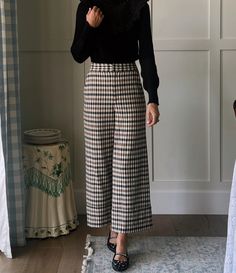 Shop for Antonio Melani x Jennifer Sumko Amelia Check Plaid High Rise Flat Front Long Cuff Trouser Coordinating Pants at Dillard's. Visit Dillard's to find clothing, accessories, shoes, cosmetics & more. The Style of Your Life. Winter Womens Business Casual, Queer Business Casual Summer, Plaid High Waisted Pants, Feminine Office Wear, Women’s Office Apparel, Boho Office Wear, High Waist Houndstooth Pants For Fall, Fall Houndstooth Trousers, Winter Plaid Wide Leg Bottoms