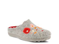 Flexus by Spring Step-Wildflower Slipper Slip into something more comfortable like the Wildflower indoor/outdoor slipper from Flexus by Spring Step. Womens Low Heels, Indoor Outdoor Slippers, Slippers Online, Spring Step Shoes, Outdoor Slippers, Summer Slippers, House Shoes, Mid Heel, Sneakers Boots