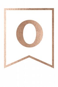 a white and brown logo with an o on it