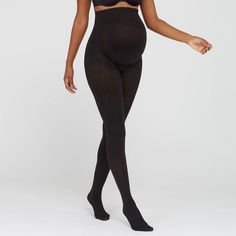 Bump up your pregnancy style with these must-have maternity tights! The soft, non-compression yarns keep your tummy cradled and comfortable, growing with you for all nine months. Plus, the non-binding waistband is guaranteed to not pinch or dig. Best of all, the opaque fabric creates a sleek look for the ultimate polished finish. Size: 2. Color: black. Gender: female. Age Group: adult. Pattern: Solid. Material: Nylon. Black Stretch Nursing-friendly Bottoms, Maternity Intimates, Maternity Tights, Shaping Tights, Shapewear Dress, Pregnancy Style, Women Nurse, Black Seamless, Compression Tights