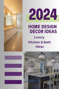 a kitchen and bath are featured in this brochure for home design decor ideas