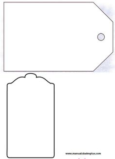 a blank tag is shown to be cut out