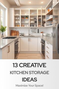 kitchen storage ideas Creative Kitchen Storage, Cluttered Kitchen, Clever Kitchen Storage, Ceiling Shelves, Kitchen Storage Ideas, Hidden Drawer, Kitchen Storage Hacks, Above Kitchen Cabinets, Red Living