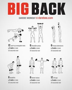 a poster showing how to do the big back