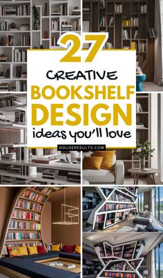 bookshelf design ideas that you'll love to have in your home or office