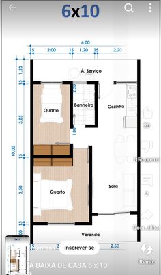 the floor plan for a small apartment