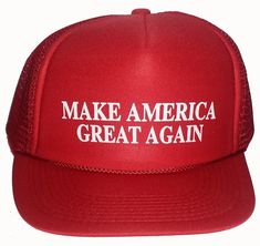 again great america make hat cap red trucker trump mesh hats