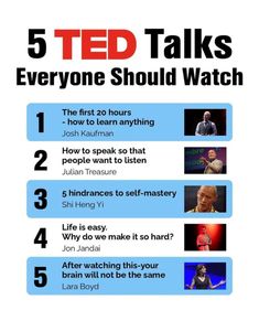 the five ted talks you need to know about in your own life and how they are doing it