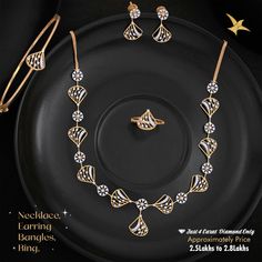 Celebrate the brilliance of natural diamonds and the purity of gold with our stunning set. Featuring a necklace, earrings, and a ring, this collection is the epitome of elegance and sophistication designed for those who cherish classic charm.  DM us for product estimates, or you can Call or WhatsApp us at +91 8881881193  for jewellery breakdown or experience luxury over a video call . . . . #cmrlegacyofjewellery #shinebrightlikeadiamond #diamondjewelry #elegantstyle #natural #diamonds  #diamondnecklace #diamondearrings #diamondring #kada #diamondlife #diamondlover #diamondcollection Diamond Life, Shine Bright Like A Diamond, Necklace Earrings, Elegant Style, A Video, Natural Diamonds, Diamond Earrings