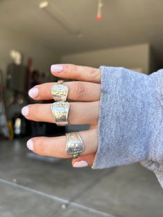 Handmade one of a kind silverware rings Silverware Rings, Spoon Ring, Spoon Rings, From Santa, Dream Jewelry, Summer Jewelry, Santa Maria, Rings Statement, Statement Rings