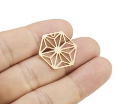 ► Size: 20.8x23.8x0.85mm  ► Hole size: 1.1mm  ✿ Material: Raw Brass ✿ Craft:  Laser cut / Mould pressed / Brass casting, High polish to shine and smooth ✿ Color: Raw Brass ( May oxidize after use for a while, better to coating them or plating them for use) ✿ Highlights: Hypoallergenic material, Nickel free, lead free, cadmium free.  is a standard level, not means , please order few samples and test before use on your plans. ❤ View more  please click: https://www.etsy.com/shop/BestFinding?search_ Brass Hoop Earrings, Brass Hoops, Earring Charms, Brass Charms, Brass Earrings, Geometric Earrings, Raw Brass, Charm Earrings, X 23