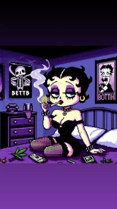 Alternative aesthetic, betty boop aesthetic High Aesthetic Cartoon, Betty Boop And Boyfriend, Blue Betty Boop, Emo Betty Boop, 90s Gangsta Aesthetic, Betty Boop Halloween Wallpaper, Cartoon Best Friends Aesthetic, Betty Boop Christmas Wallpaper, Halloween Aesthetic Cartoon