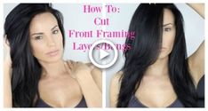 How To: Cut Your Own Front Framing Layers/Bangs at home #hair #diy Front Framing Layers, Langer Pony, Layers Bangs, Layers And Bangs, Framing Layers, Face Framing Bangs