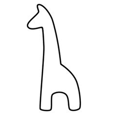 a drawing of a giraffe standing in front of a white background with black lines