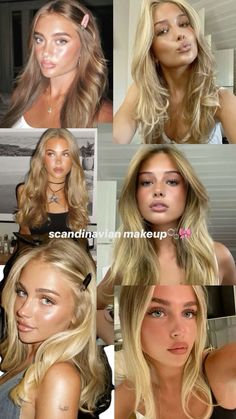 Scandinavian Makeup, Sunkissed Makeup, Blonde Hair Makeup, Flot Makeup, Minimalist Makeup, Dewy Makeup, Makeup Needs, Fancy Makeup, School Makeup