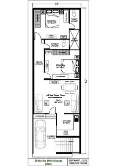 the floor plan for a small house