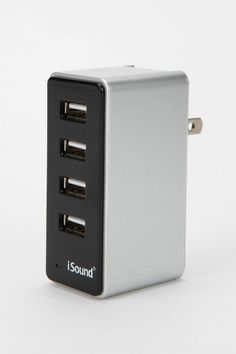 an external charger with three usb ports