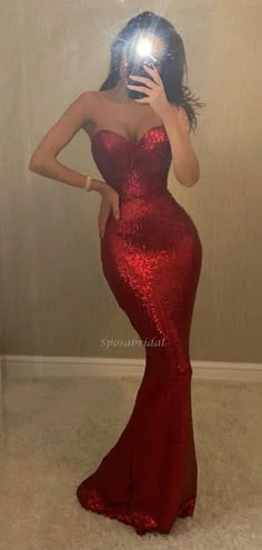 Red Sexy Sweetheart Strapless Mermaid Long Sequin Simple Prom Dress, P – SposaBridal #prom #promdress #promdresses #2022prom #eveningdresses #eveningdress #vestidosdebaile #pageantdress #pageantdresses #partydress #partygown #partydresses #ballgown #pageantdress #pageantdresses #longpromdresses #sparklypromdresses #charmingpromdresses #bestpromdresses Red Sparkly Strapless Dress, Glittery Red Prom Dresses, Jessica Rabbit Dress Prom, Jessica Rabbit Prom Dress, Cute Simple Prom Dresses, Red Evening Dress Classy, Red Ball Dresses, Red Dresses Formal, Cute Prom Dresses Long