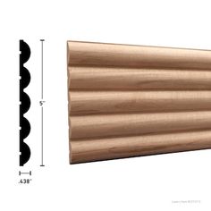 an image of a wooden window sill with measurements