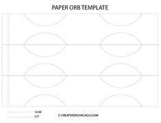 a paper template with circles on it